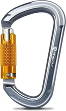 28KN UIAA & CE Certified Auto Climbing Carabiner Professional Heavy Duty