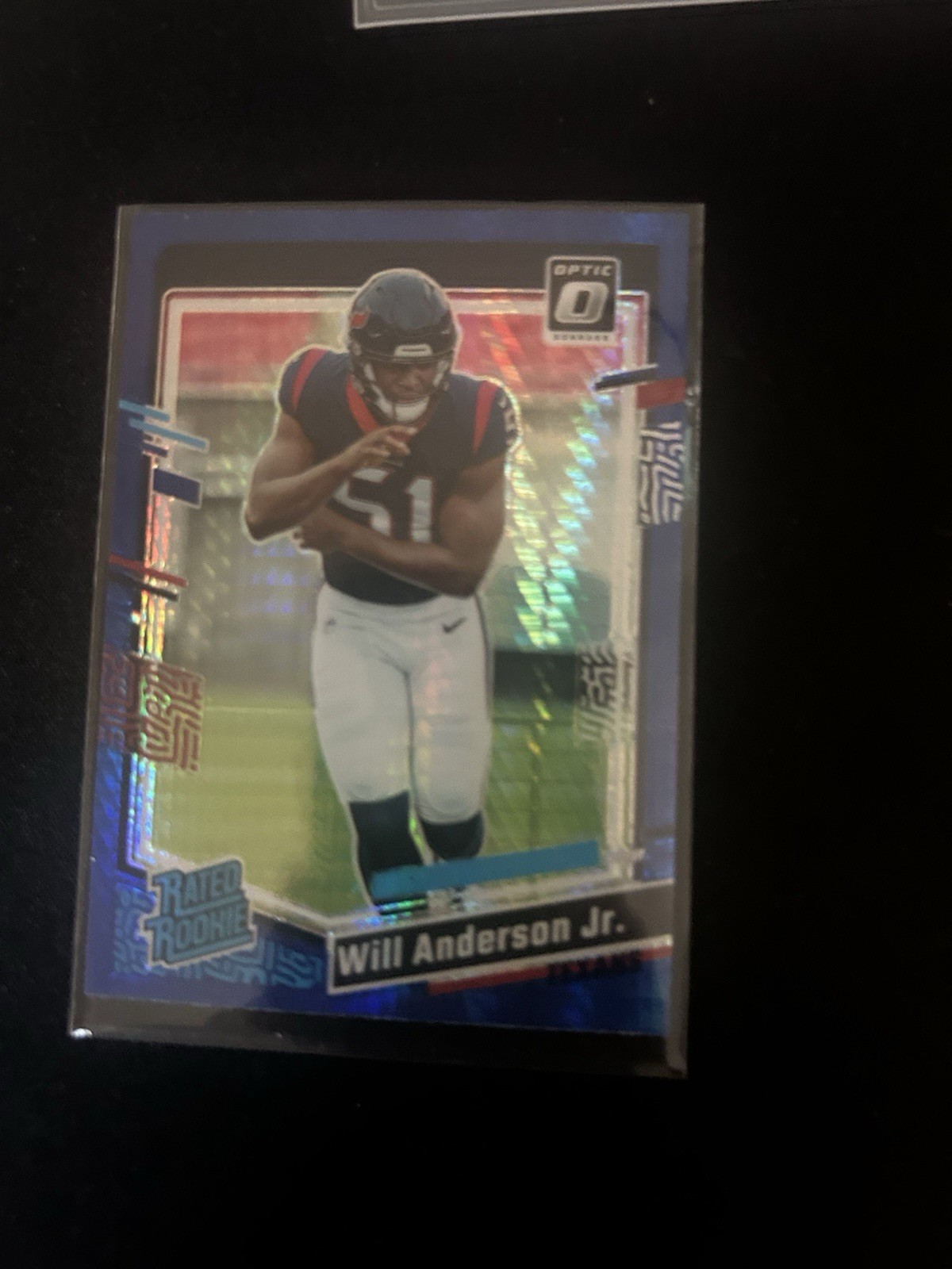 2023 Panini Optic - Rated Rookie Will Anderson #246 Blue Hyper Prizm (RC)