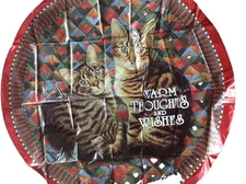 Warm Thoughts & Wishes  Pussy Cats foil balloon #03518 - B25