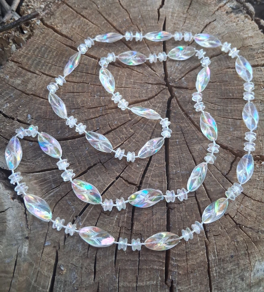 Lot 3 Colliers Vintage 1986 Style Avon Arc-en-Ciel Iridescent Aurore Boréale 97 - Photo 3/4