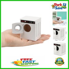 Functional Dollhouse Wooden Washing Machine - Interactive Accessory for Play