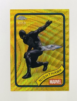 2025 TOPPS CHROME MARVEL 20 NIGHTHAWK GOLD WAVE 52/50