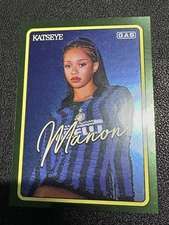 2025 KATSEYE x GAS Manon Green Foil 5/5 Trading Card Photocard PC Hybe Geffen