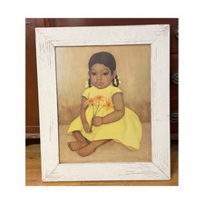 Gustavo Montoya (Mexican, 1905-2003) Nina En Amarillo Art Print