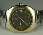 Omega Seamaster Polaris 18K Gold Bezel 396.1022 Quartz Watch for PARTS REPAIR