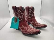 Lane Boot-Lexington-Smoldering Ruby Red Cowboy Boots-LB0410C-Women's Size 10-NEW