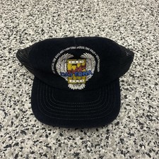 Vintage Daytona Bike Week 91 Embroidered Trucker Corduroy Hat Cap Snapback