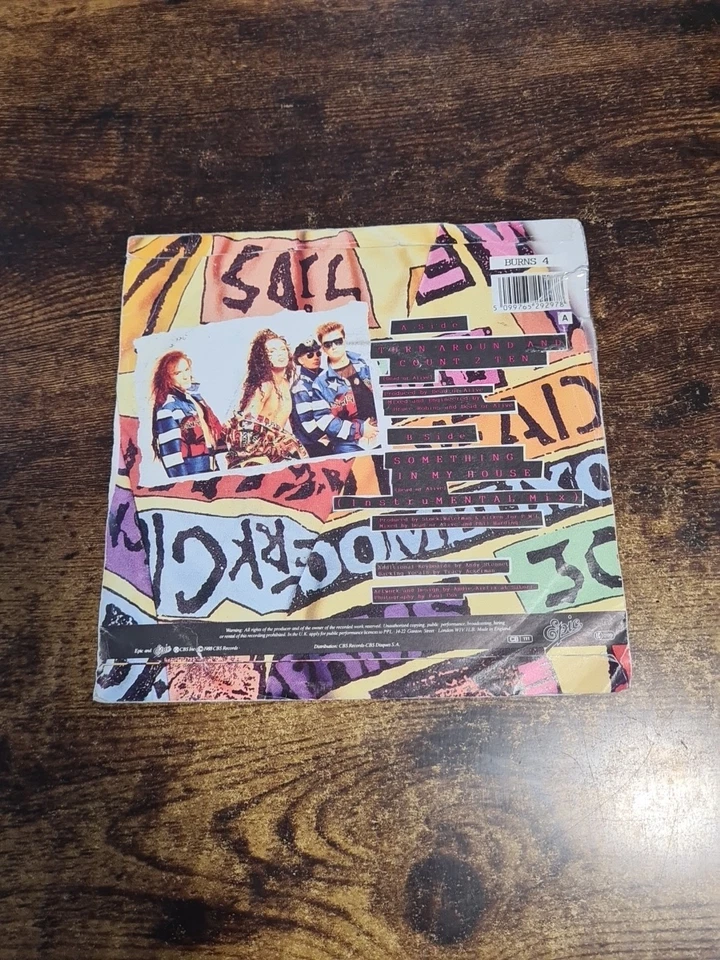 Dead Or Alive - Turn Around And Count 2 Ten - EPIC - 7" 45rpm - 1st Press - UK - Image 2 of 4