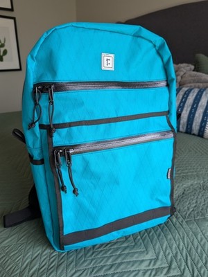 NEW CUSTOM RICKSHAW Potrero 19L Backpack in Teal X-Pac with Hot Pink Interior