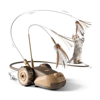 CYROS 3-in-1 Interactive Cat Toy - 2-Speed Automatic Moving Mouse C... Fast Ship