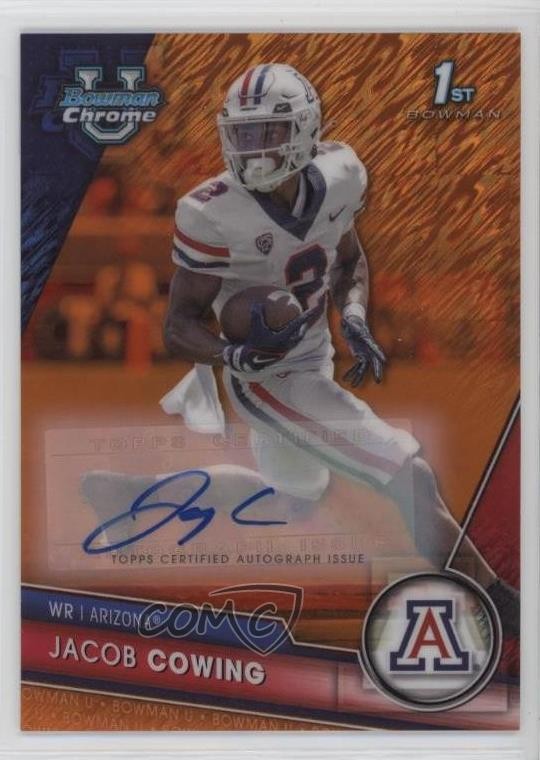 2023 Bowman U Chrome Orange Shimmer Refractor /25 Jacob Cowing #46 Auto 0j3l