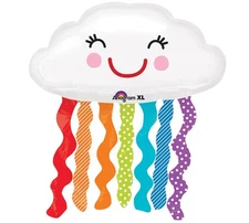 XL 30"  Anagram Rainbow Cloud Super Shape Mylar Foil Balloon Birthday Party