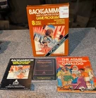 Atari 2600 Backgammon Complete In Box CIB Tested Combine Ship