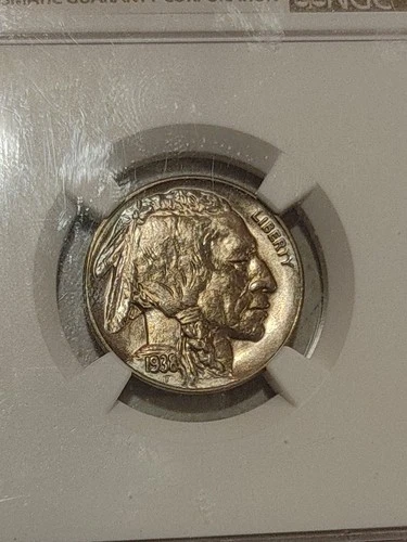 NGC MS-66 1938-D Buffalo Nickel, Beautiful, Superb Gem!