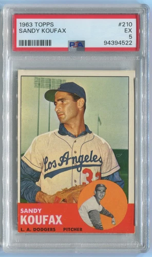 1963 Topps Sandy Koufax PSA 5 Los Los Angeles Dodgers #210-k
