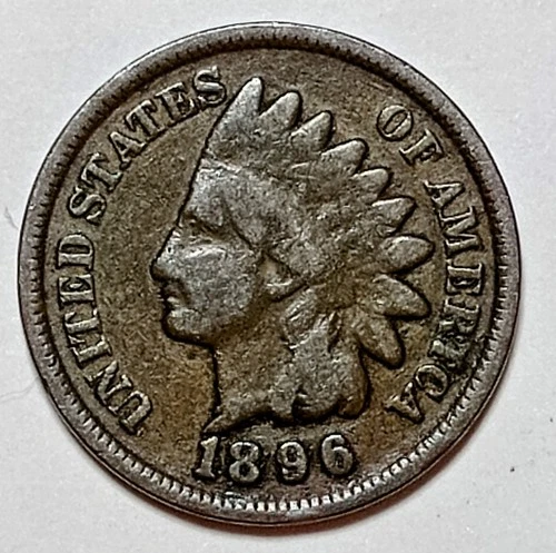 Indian Head Penny Lot of "1"VERY NICE 1896 GOOD OR BETTER° $ FREE SHIPPING $#335