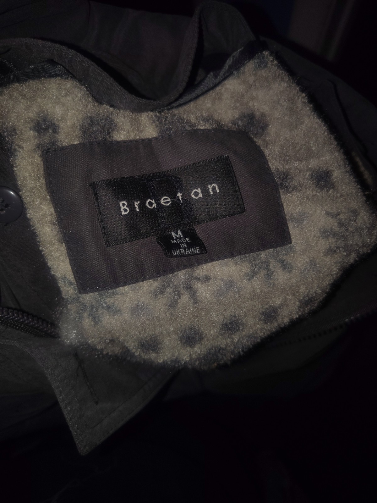 Braetan Men's Gray Long Coat Solid Pattern Regula… - image 1