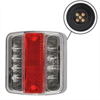 LED RüCkleuchte 12V 4 Funktionen 98X105Mm 14LED RüCklicht AnhäNger Traktor PKW
