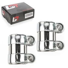 2x double clamp connector pipe clamp exhaust Ø 55 x 95 mm for Citroen C5 C8