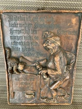 VTG ~ GERMAN WAX WALL ART Wachsstube Sandarbeit Bad Schwartau Lagenfelde 14~EUC