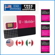 10GB 4G LTE Prepaid SIM Card with Unlimited Talk/Text for USA, Canada Mexico