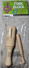 Vintage 2012 Horizon Group Wood Tone Block With Mallet