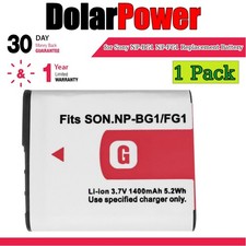 1-PACK Battery for Sony NP-BG1 FG1 Type G CyberShot DSC HX30 H9 W200 T100 WX1
