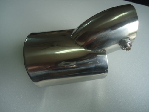 CAR ALLOY EXHAUST TAILPIPE TIPS INCLINED TUBE OVAL SUIT TAILPIPE SIZE 30-50MM - Picture 4 of 6