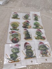 grinch christmas ornaments 12 Pack Bundle 6