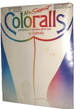 VTG Non Support Coloralls Pantyhose Panties all in one QUEEN Dove Color 1980's
