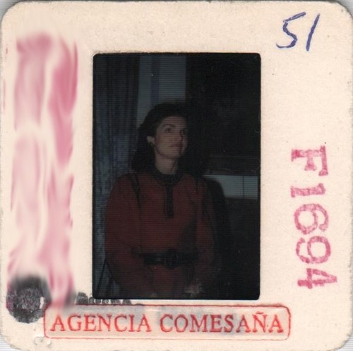 JACKIE KENNEDY ONASSIS - Us First Lady - Orig. Vintage PORTRAIT Slide - Picture 2 of 2