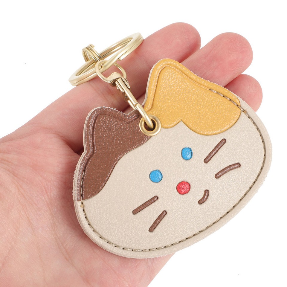 Access Card Pu Sleeve Key Fob Protector Cute Bag Tracer Cat Charm