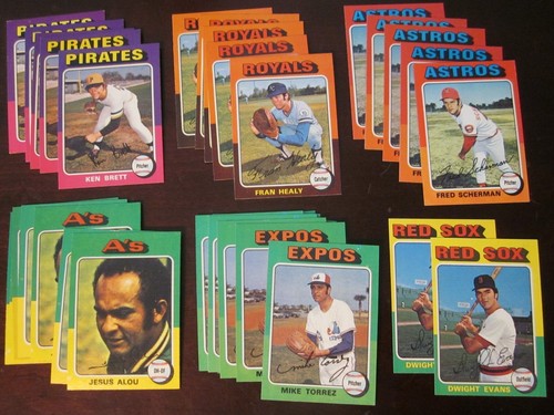 Topps Baseball 1975 - Elige terminar tu conjunto - (#250-499) casi nuevo casi nuevo/como nuevo - Imagen 6 de 244
