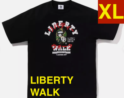 BAPE X LBWK 】KATAKANA COLLEGE TEE liberty walk Tshirt XL new | eBay