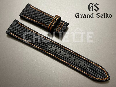 OEM Grand Seiko SBGV247, 9F82-0AK0 20mm Dark Blue Nylon Band Strap  C02A011J9BDBR
