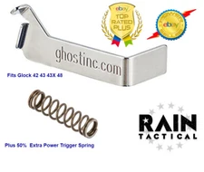 Ghost Edge Glock 42 43 43x 48 3lb Trigger Connector & ISMI Spring Plus 50% XP