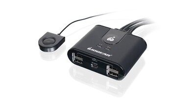 IOGEAR GUS404 4x4 USB 2.0 Switch KVM für 4 PCs und 4 USB Geräte