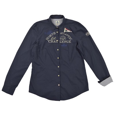 Gaastra women's blouse XL 42 nautical supplies blue long sleeve women shirt top