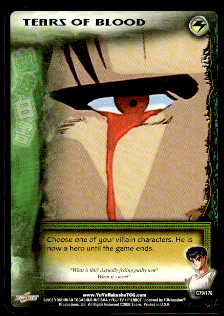 Yu Yu Hakusho TCG Tears of Blood - Ghost Files C79 | eBay