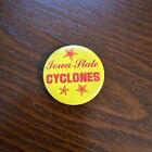 1970's Vintage Iowa State University Cyclones Button Pin 1-1/4" Free Shipping