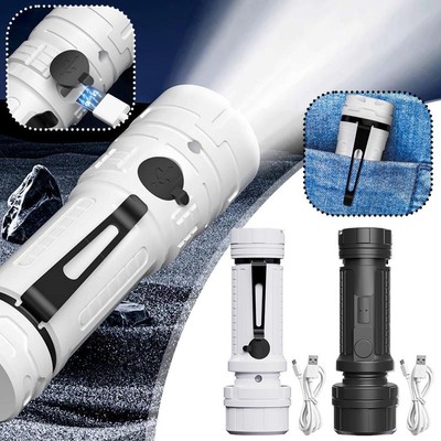 Strong Light Flashlight USB Rechargeable Outdoor Emergency Tools TGY