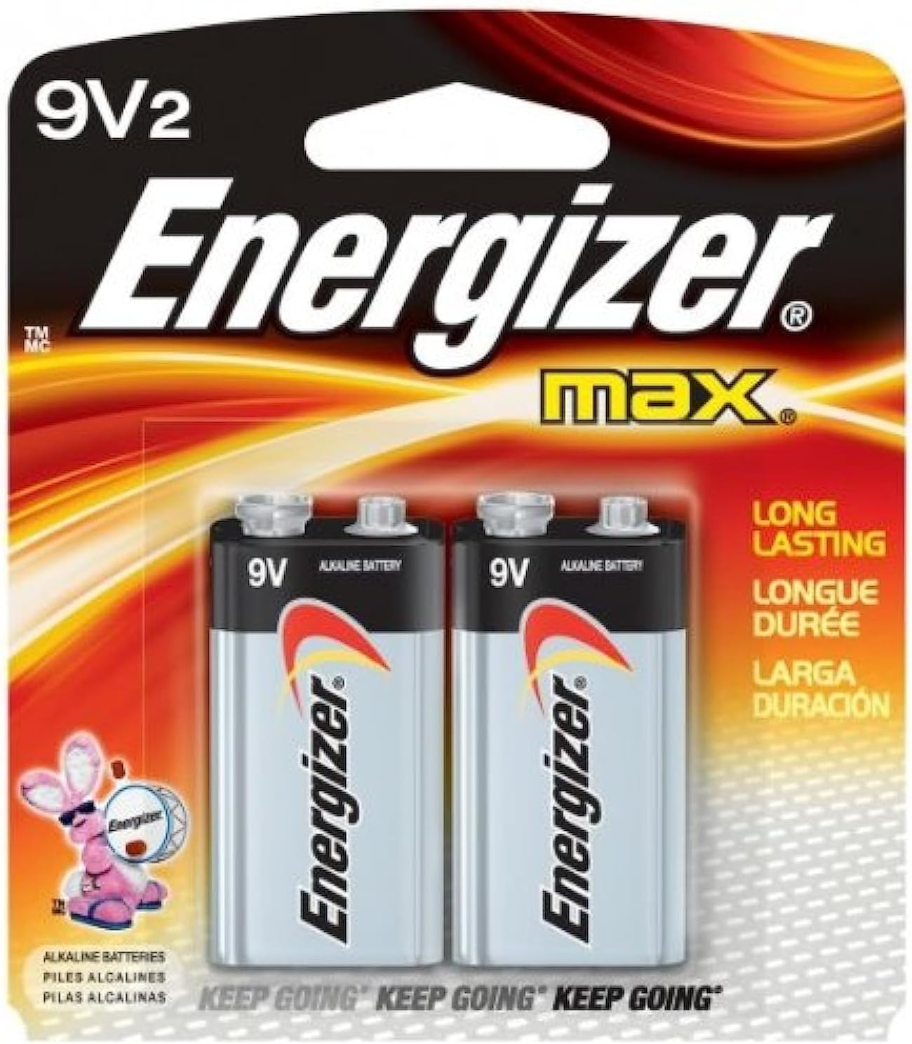 9V Batteries, 2 Count MAX Premium Alkaline 9 Volt-image