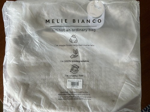 Melie Bianco Brigitte große recycelte vegan gewebte Knotentasche Anthropologie! - Bild 22 von 90