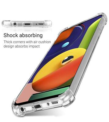 Samsung A30s Shockproof Gorilla Clear Back Case Cover Glass