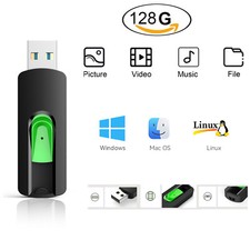 128GB USB 2.0 Flash Drive Memory Stick USB Pen Stick For Laptop Music Storage
