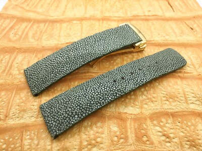 22mm/20mm Stingray Leather Watch Band Bespoke Exotic Leather Minimalist Design
