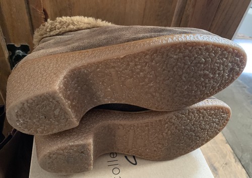 ladies Italian brown suede ankle boots Size 4 - Picture 3 of 4