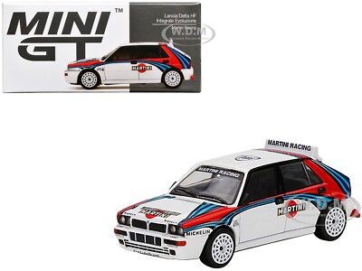 LANCIA DELTA HF INTEGRALE EVOLUZIONE MARTINI RACING 1/64 BY MINI GT MGT00300-L