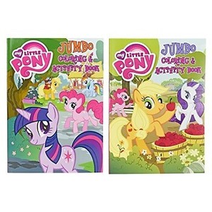 Set of 2 My Little Pony Jumbo Coloring Books - Tear and Share - 96 Pages - Colo 7426815652907 | eBay