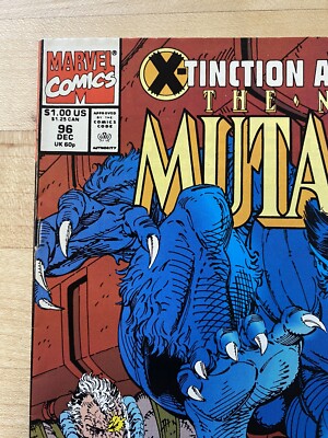 NEW MUTANTS #96 - THE BEAST APPEARANCE! MARVEL COMICS, CABLE, ROB